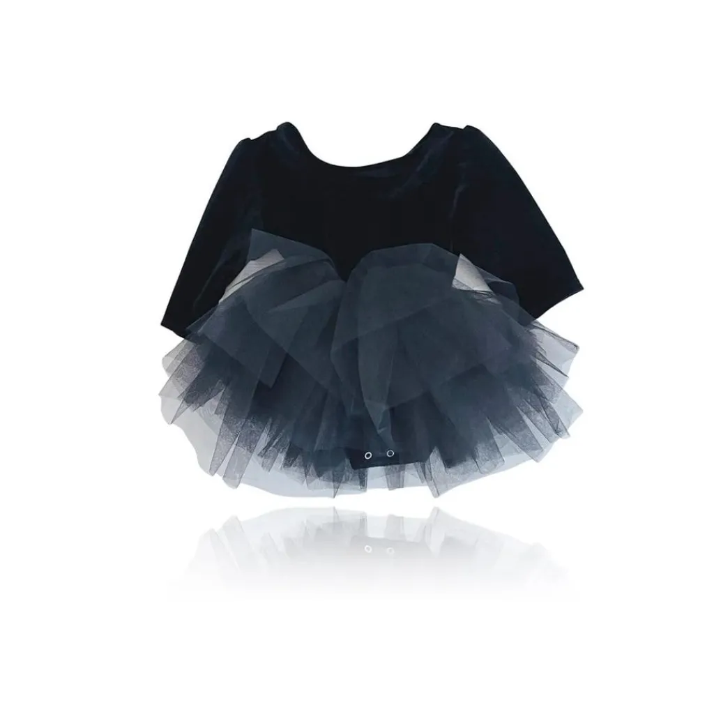 Velvet Planet Tutu Klänning Black>DOLLY by Le Petit Tom Outlet