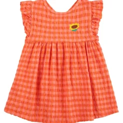 Vichy Baby Vävd Klänning Coral Pink>Bobo Choses Online