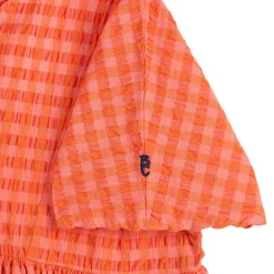 Vichy Vävd Klänning Fuchsia><noscript><img width=