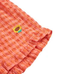 Vichy Vävda Shorts Med Rufs Fuchsia><noscript><img width=