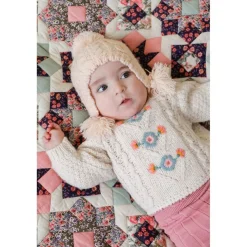 Vinia Stickad Babytröja Gräddvit>Louise Misha Best