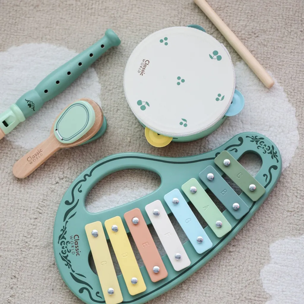 Vintage Musikinstrumentset Grön>Classic World Discount