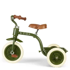 Vintage Trehjuling Army Green>Stoy