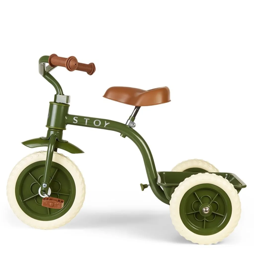 Vintage Trehjuling Army Green>Stoy