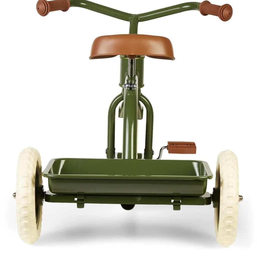 Vintage Trehjuling Army Green>Stoy