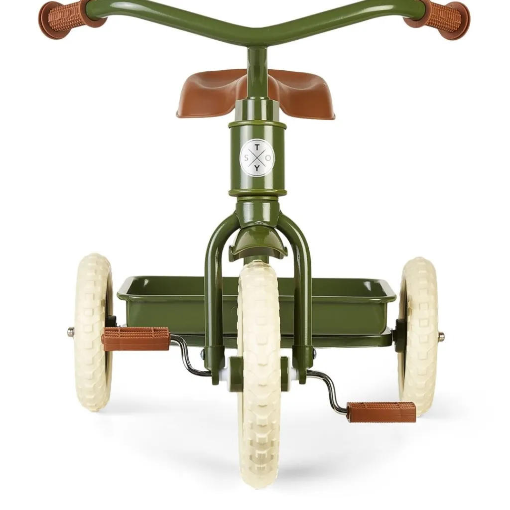 Vintage Trehjuling Army Green>Stoy