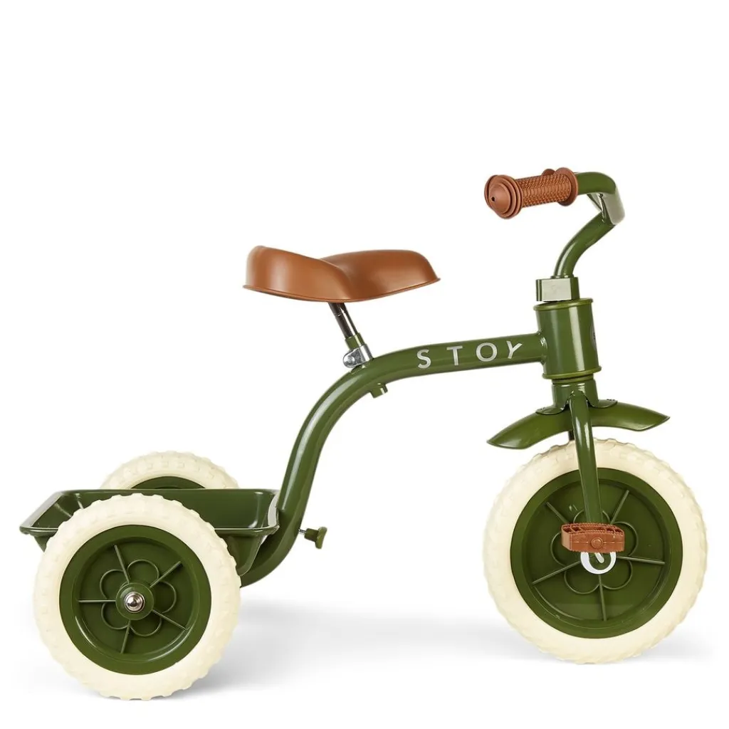 Vintage Trehjuling Army Green>Stoy