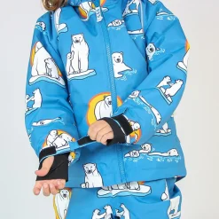 Vinterjacka Polar Bears Solid Blue><noscript><img width=