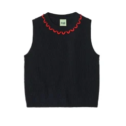Väst I Lammull Dark Navy>FUB Online