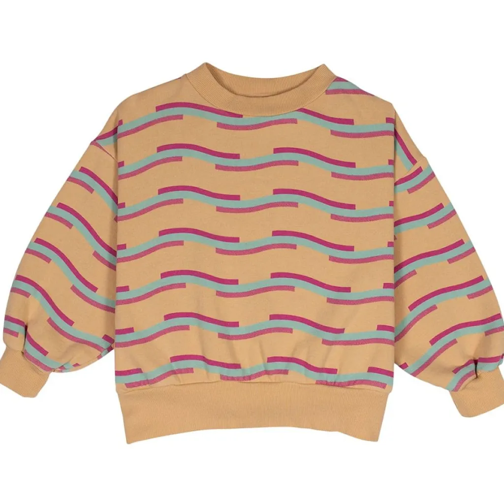 Wave Logo Tröja Sandfärgad>Wynken Discount