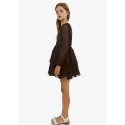 Wednesday Organza Klänning Black><noscript><img width=