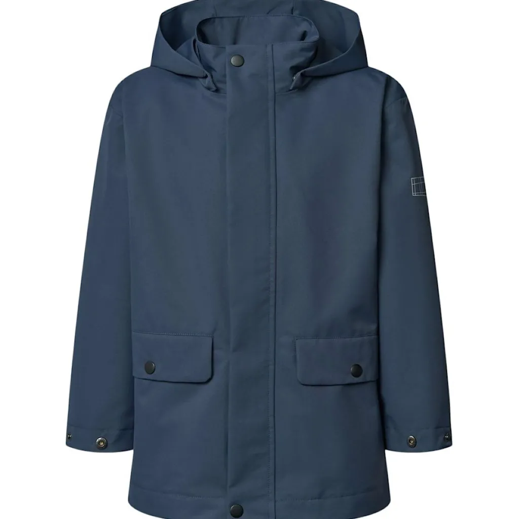 Windy Rain Jacket Mood Blue>Molo Sale