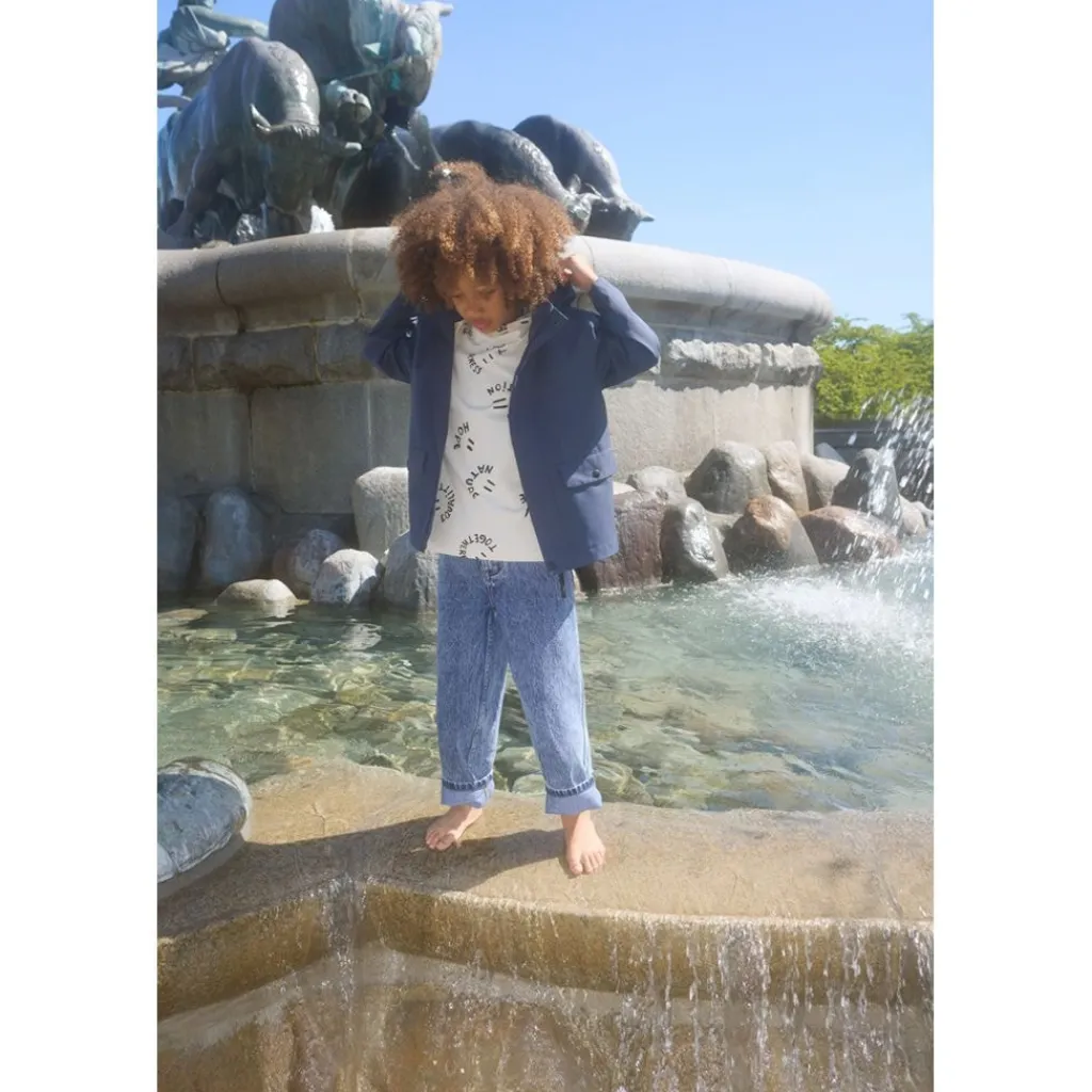 Windy Rain Jacket Mood Blue>Molo Sale