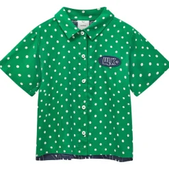 W.K Skjorta Fresh Green Polka Dot>Wynken Outlet