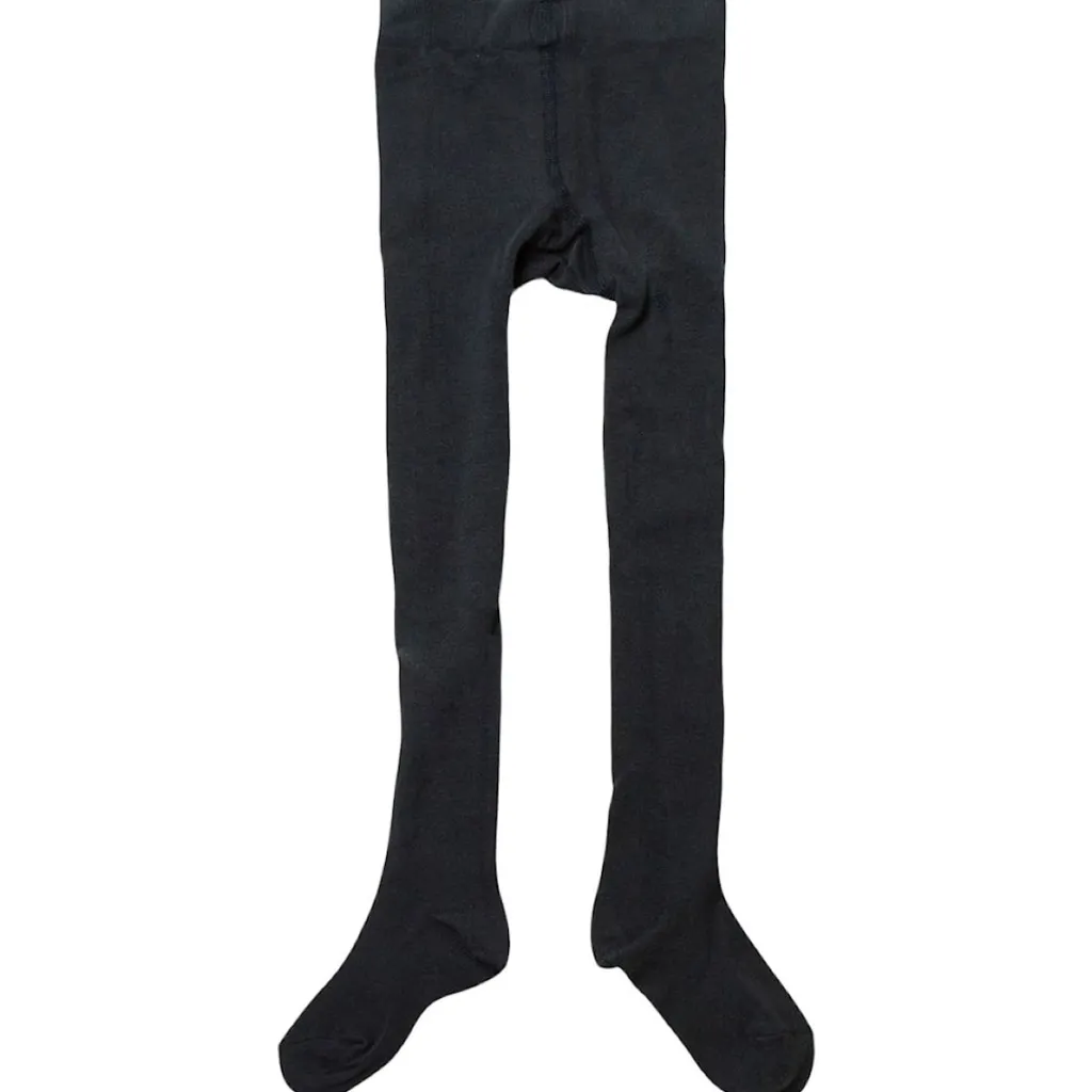 Wool rib tights Navy>Joha Clearance