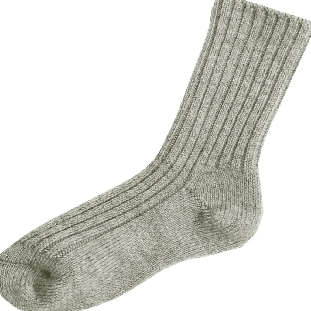 Wool Socks Grey Melange>Joha New