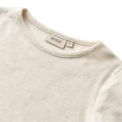 Wool T-Shirt L/S Alfie-1141 eggshell melange>Wheat Clearance