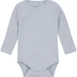 Wrap Body LS Mélange Rib Zen Blue Zen Blue Wrap Baby Body>Fixoni Discount