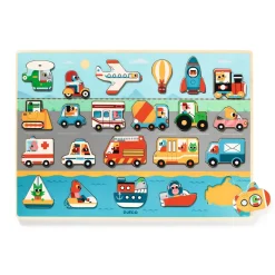 Wroom Pussel 22 Bitar - Transport Multi><noscript><img width=