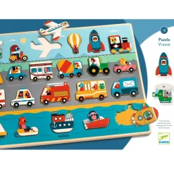 Wroom Pussel 22 Bitar - Transport Multi><noscript><img width=