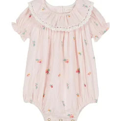 Yolia Romper Pink Bouquet Stripes>Louise Misha Online