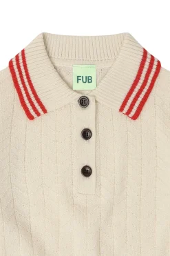 Zigzag Polo Ecru><noscript><img width=