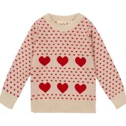 Zoe Stickad Tröja Ruby Red/Cloud>Flöss Online